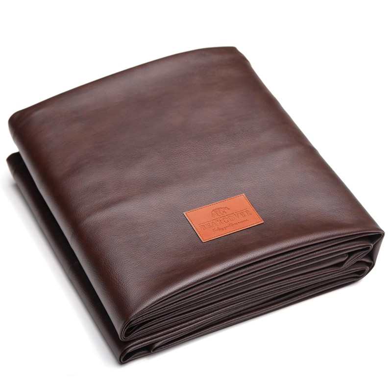 BEARCOVER Heavy Duty Leatherette Billiard Pool Table Cover, Waterproof &