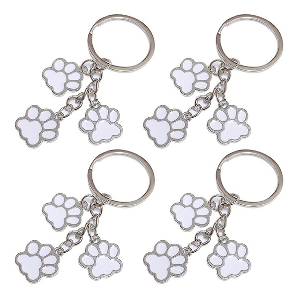 JIHUOO 4 Pcs Cute Cat Dog Claw Charms Cat Paw