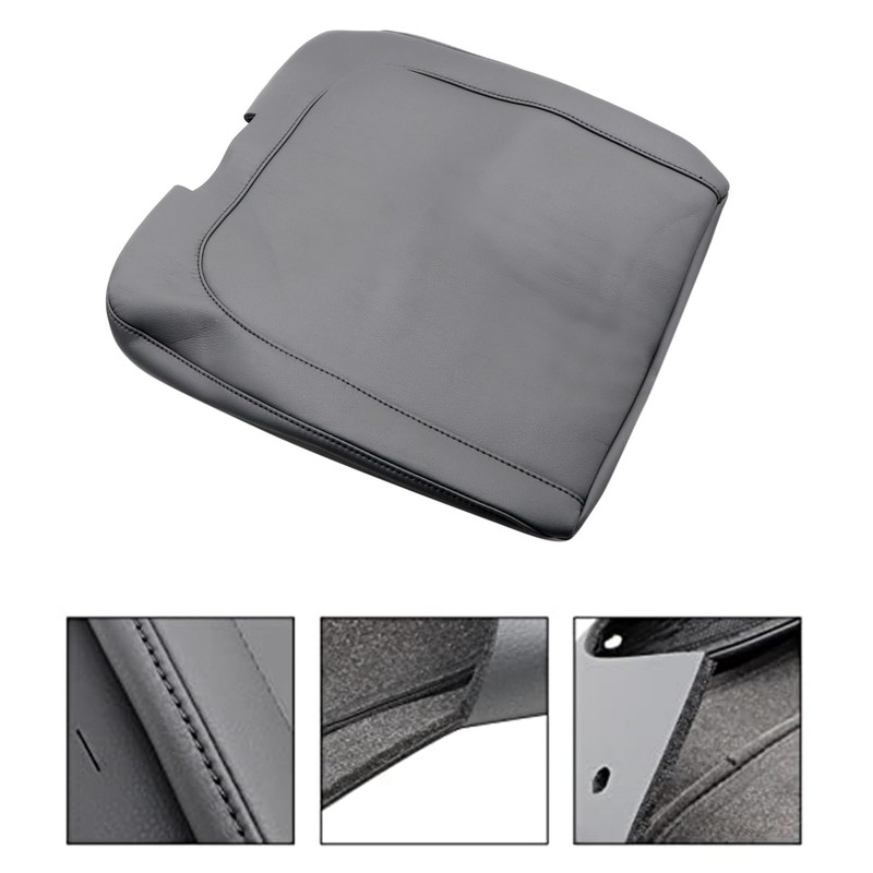 NLQR Leather Center Console Cover armrest Jump seat Cover Gray