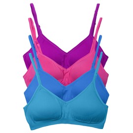 Kalon Demi - Bralette acolchado para mujer, 4 unidades, Joyas, M-G