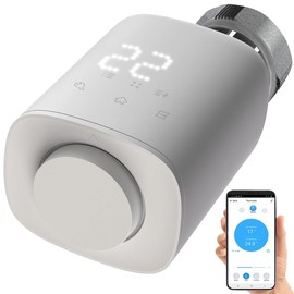 revolt Radiator Thermostat: Programmable Radiator Thermostat with Bluetooth, App, LED Display (Heating Thermostat, Thermostatic Valve, Heating)