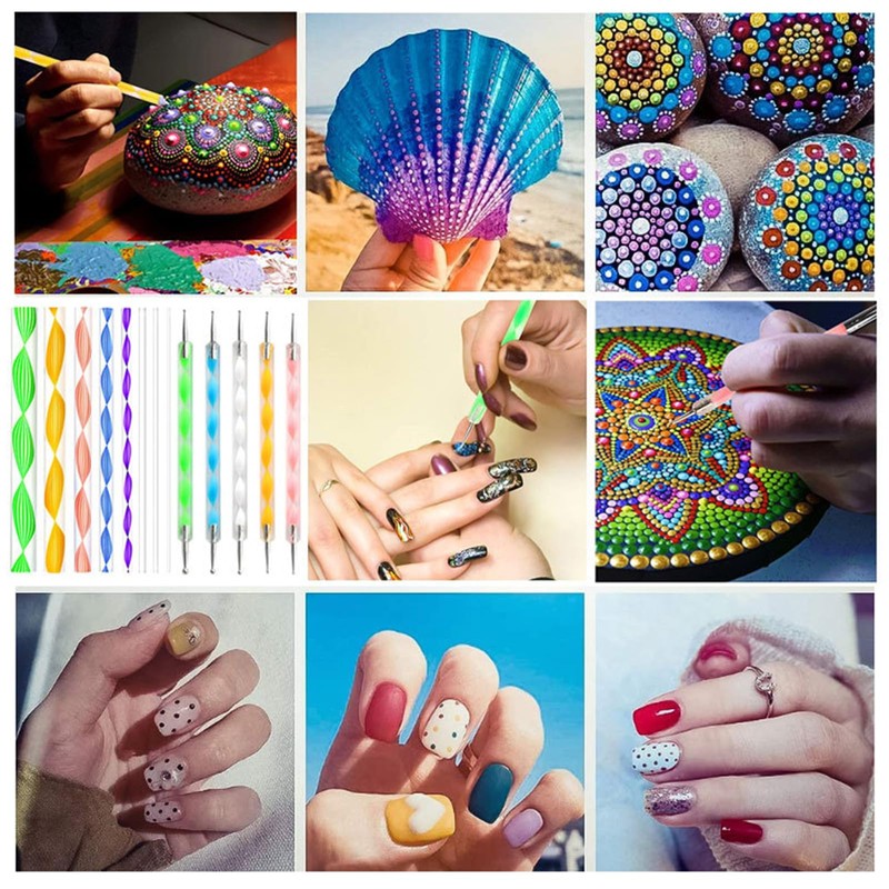 MAEXUS 13pcs Dots Painting Tools Mandala Pen Dot Stick Mandala
