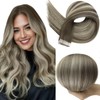 Full Shine Tape in Remy Human Hair Extensions Color 7/1000/7