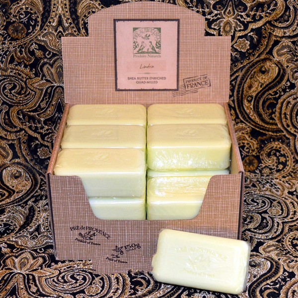 Pre de Provence Case of 18 Linden 150 gram shea butter large soap bars
