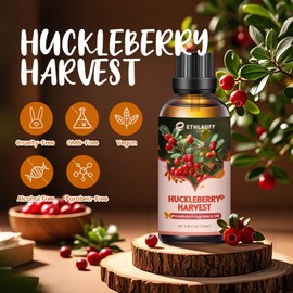 Huckleberry Harvest Essential Oil, 100ml Fall Essential Oil for Diffusers for Home, Autumn Scented Oils for Candle & Soap Making, Bath Bombs, Massage - 3.38FL.OZ