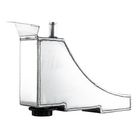 Cubauto Aluminum Coolant Overflow Reservoir Tank For 1999-2005 2002 Ford F250 F350 F450 Overflow Tank Aluminum Radiator Catch Cans 2000 2001 2002 2003 2004 Overflow Tank