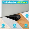 Rubber Door Stops Wedge with Holder,2Pcs Anti-Slip Rubber Door Stop