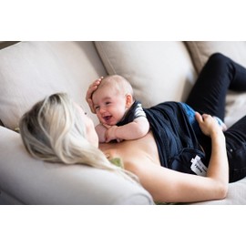 Joovy RooLoop Breastfeeding, Skin-to-Skin and Belly Support Band, Size A, Black