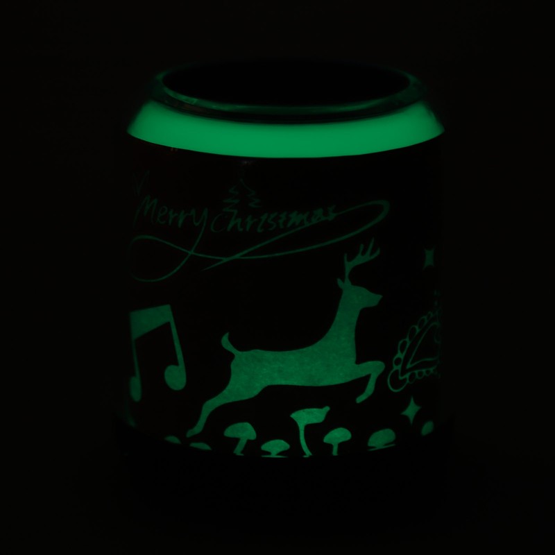 Mini Bluetooth Speaker Christmas Pattern Festive Atmosphere RGB Music Player