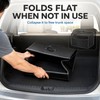 Medium Collapsible PU Leather Car Trunk Organizer with Lid &