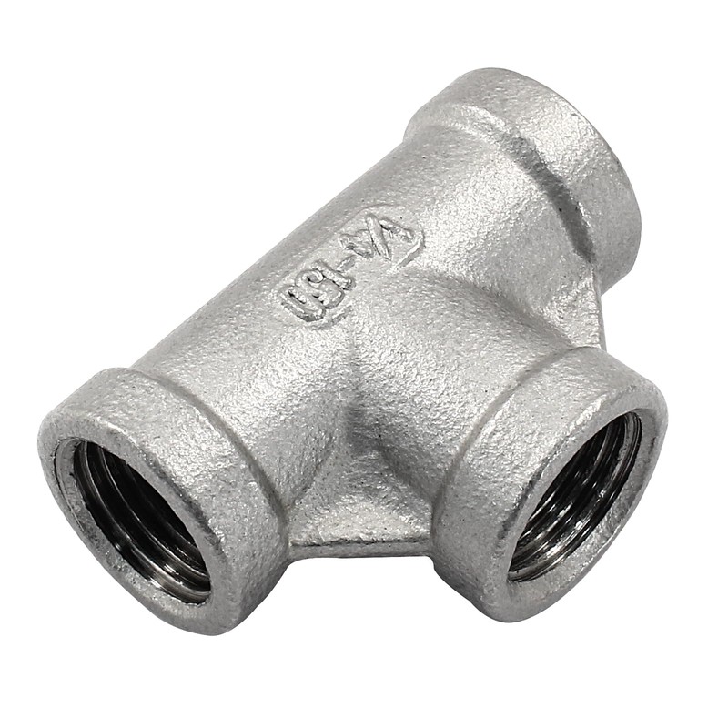 PHITUODA 2 PCS 1/4 Inch Female NPT Tee Pipe Adapter