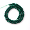 Faceted 4x6mm Natural Malachite Stone Rondelle Spacer Gemstone Beads Loose