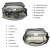MYHOZEE Laptop Backpack for Women and Men, PU Leather Backpack
