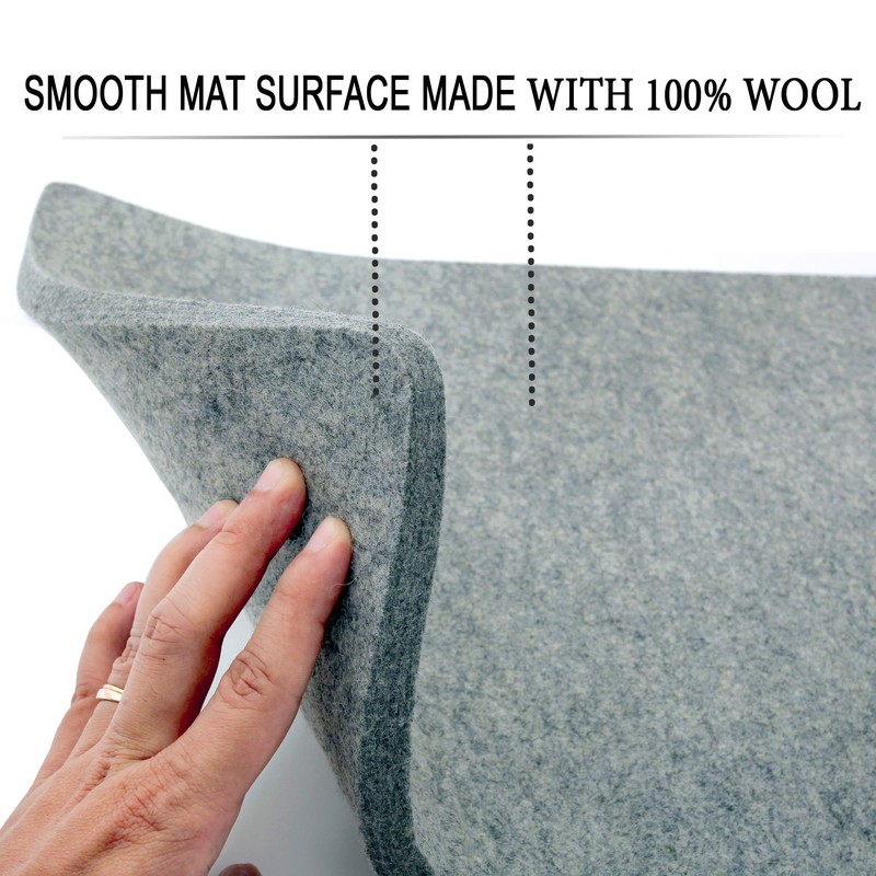 Wool Pressing Pad - 36" x 24" Quilting Ironing Pad