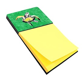 Caroline's Treasures 8671SN Turtle Refillable Sticky Note Holder or Postit Note Dispenser, 3.25 by 5.5", Multicolor