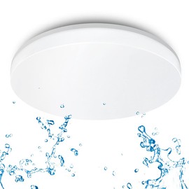 ANWIO 24 W Ceiling Light, IP65 Waterproof Bathroom Lamp, 4000 K LED Ceiling Light, 2400 lm Lamps, Ideal for Bathroom, Balcony, Hallway, Kitchen, Living Room, Neutral White Bathroom Lamp, Diameter 33