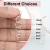 sourcing map Mixed Size 4-10mm Open Jump Rings Iron Round