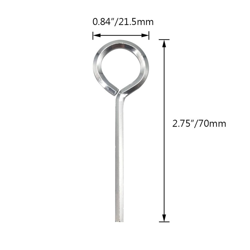 Alamic 1/8 inch Standard Hex Dogging Key Allen Wrench Door