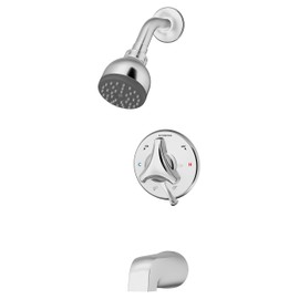 Symmons S-9602-P-1.5-TRM Origins Single Handle 1-Spray Tub and Shower Faucet Trim in Polished Chrome - 1.5 GPM (Valve Not Included)