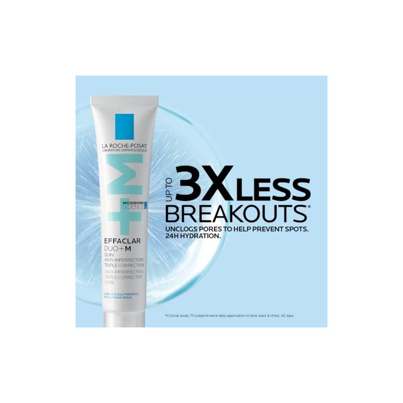 La Roche-Posay Effaclar Duo+M, Anti-Breakout Corrective Gel, 40ml