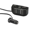 Carmate DZ273 Car Socket, With 2 Cords, 2 USB Ports,