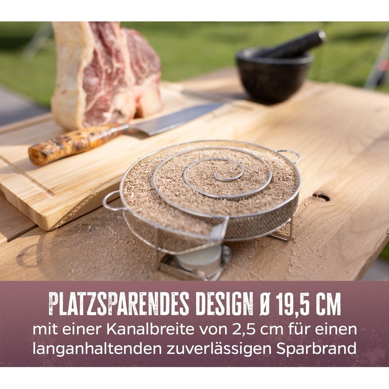 Grillfürst Cold Smoke Generator - Smoke Snail Made of Stainless