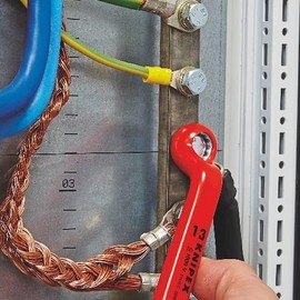 Knipex 980110 Insulated Single Mouth Glasses Wrench, 0.4 inches (10 mm)