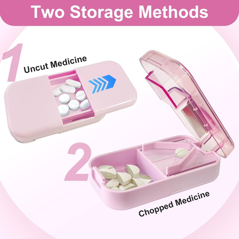 Portable Pill Cutter for Precise Splitting – Tablet Cutter for