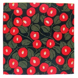 むす美 風呂敷 撥水加工 アクアドロップ 100ｃｍ (つばき　モスグリーン)