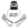 HONGK Chrome Flame Backrest Sissy Bar For 2001-2006 Honda Shadow
