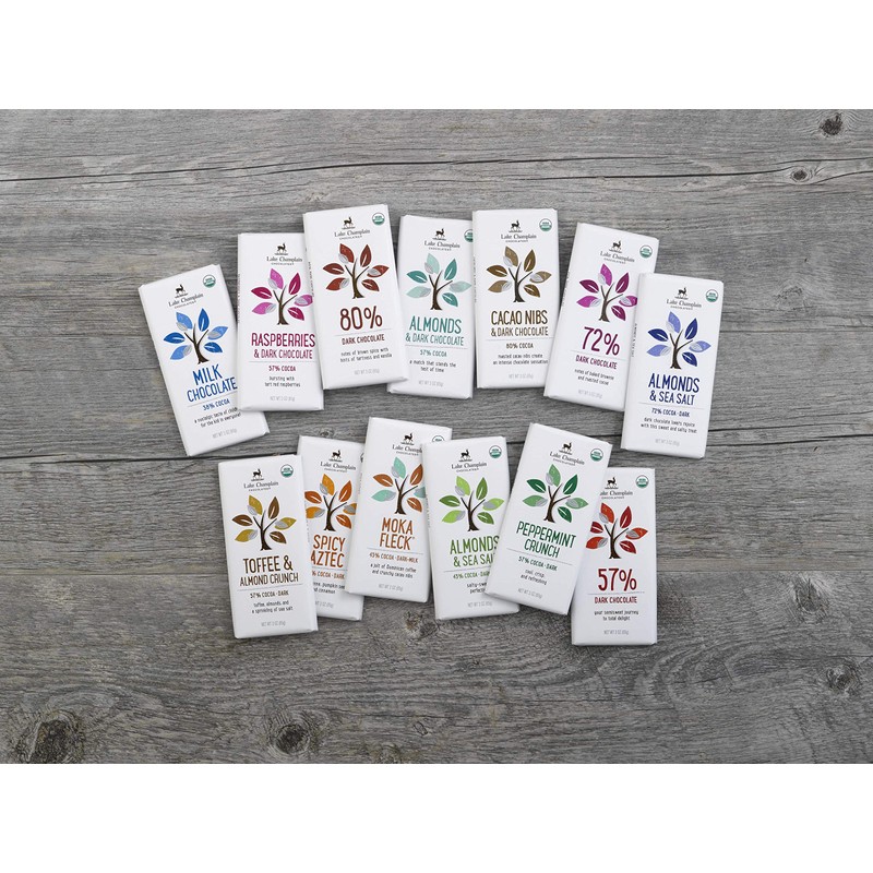 Lake Champlain Chocolates BAR 72% DK ORG FFL, 3 Ounce