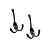 QCAA Premium Quality Coat Hat Hook Three Prongs Hook, 4",