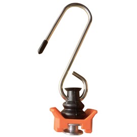 FishYuan 5 Pack Single Stud Fitting L Track Tie Down Anchor with S Hook