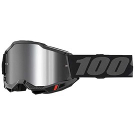100% Maschera ACCURI 2 Black - Lente A Specchio Argento