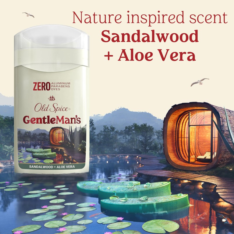 Old Spice GentleMan's Aluminum Free Dry Feel Deodorant for Men,