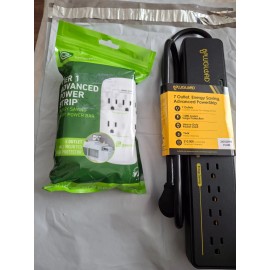 greenlite LOT OF  Surge Protector 5 outlet + Energy Saving Advanced Power Strip 7 outlets