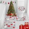 ArtSocket Christmas Bathroom Rugs and Mats Set 3 Piece, Christmas