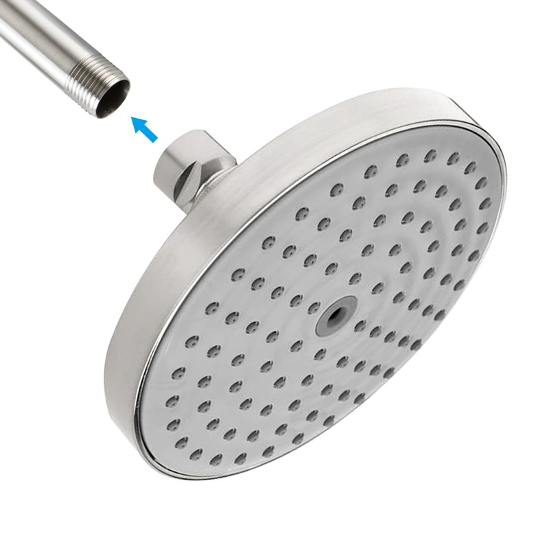 Straight Shower Arm with Flange, Ceiling Mount 3 Inches Rain