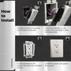 yeesport 50 Pcs Electrical Box Extenders, BE1-2 Electrical Outlet Box