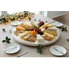 PEMAR 12.6” Handcrafted Mother of Pearl/Capiz Shell Lazy Susan–Rotating Centerpiece