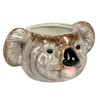 Creative Co-Op 7.75 Inches Round Ceramic Koala Head, Holds 5