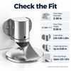 Adjustable Magnetic Door Stopper for Home & Bathroom – Stainless