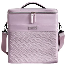 FAVORTALK Lunch Bags for Women for Work Wide Open Lunch Bag Insulated Lunch Box Bag Water-Resistant Leakproof Soft Cooler Bag with Handle and Adjustable Strap Waterproof Lunchbag - WCB42112