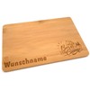 Samunshi® Wooden Board with Engraving Born to Camp Camping Bamboo