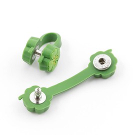 ミドリ(MIDORI) 結束具 ピンクリップ シリコン クローバー柄 43039006