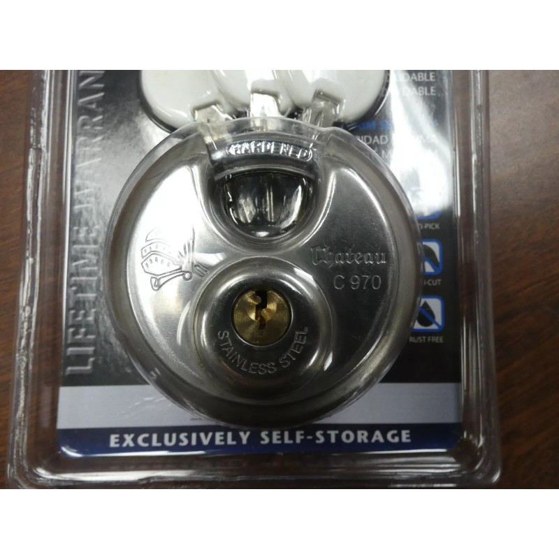 Chateau Maximum Security Disc Lock C-970 with Three Keys 2