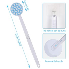 2-in-1 Back Cream, Cream Aid Shower Massage, Cream Aid for Back, Massager Back for Bath Massage of the Body, Especially for Back, Arms, Legs