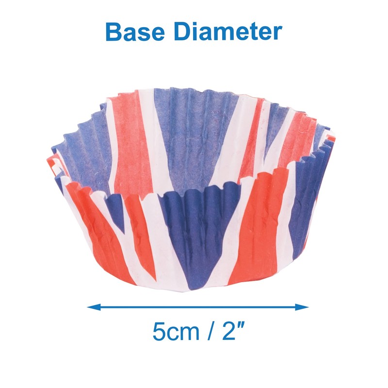 Baker Ross PJ149 Union Jack Cupcake Cases - Pack of