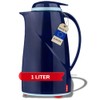 Helios Wave Push Thermos Flask Dark Blue 1 L -