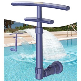 SINCETORE SINCETORE Pool Fountain for Above and Inground Pools, 2 in 1 Dual Spray Pool Waterfall Aerator, Adjustable Pool Sprinkler Fountain Swimming Pool Cooler, Above Ground Pool Accessories Pool Decor